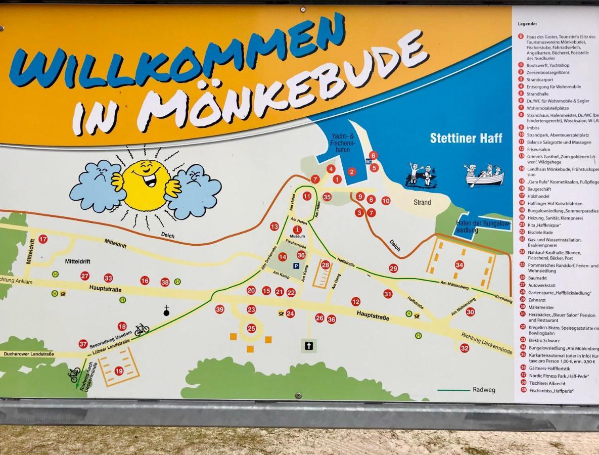 Sonniges Fischer-huus Vor Usedom & Direkt Am Haff Und Wasserzugang * Mönkebude